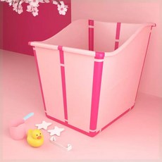 대형견 접이식 욕조 전신 핑크 수영장 고양이 목욕탕 애견 강아지 목욕통, 1개, E. 분홍색