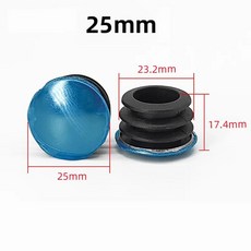 테이블 의자 다리 커버 범퍼 블랙 플라스틱 블랭킹 엔드 캡 튜브 파이프 삽입 플러그 강철 원형 내부 16 60mm 2 20, 5. 25mm