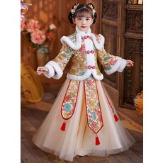 누빔한복 겨울한복 털배자 포함 퓨전한복 저고리