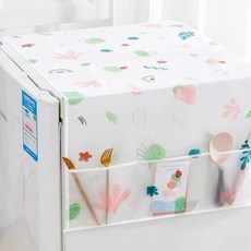 다용도 냉장고 세탁기 전자레인지 커버 덮개 (대형), 꽃-대형