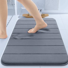 처리스홈 빨아쓰는 메모리폼 발매트 미끄럼방지 물흡수, 그레이