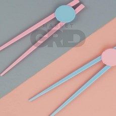 마켓그리드 교정연습용 젓가락교정기 입문용, 블루