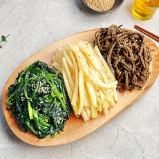 [당일조리] 삼색나물 고사리 도라지 시금치 모듬전 제사전 명절전 300g, 1개