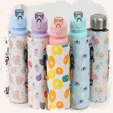 물병파우치 물병가방, 꽃