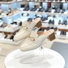 탠디by미셸 여성 스퀘어 부드러운가죽 골드버클 쿠션 5cm 블로퍼 (12P30121H)