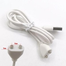 2 핀 자석 충전 케이블 중심 간격 8mm 흡입 USB 전원 충전기 미용 기기 스마트 기기용, 5) 2pin 8mm - 5pcs × 5개, 1개