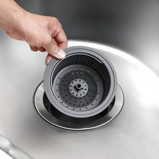Stenfactory AL黑色脫水型排水口濾網 韓國製, 單一顏色, 1個