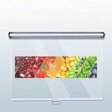 냉장고 롤스크린 쇼케이스 마트 신선식품 커버 투명 타공 커튼 가림막 위생, 02. 구멍이 없는 120cm