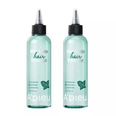 어퓨 민트 스칼프 두피 탄력 윤기 헤어케어 식초 X2개, 2개, 200ml