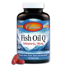 Carlson Q10複合魚油膠囊, 1罐, 120顆