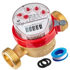 온수계량기 25mm 건식 온수미터 냉방 난방 테프론테이프 세트, 1개