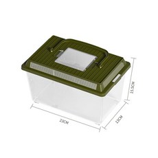 플라스틱 파충류 사육 상자 어항 휴대용 미니 수조 야외용, 1개