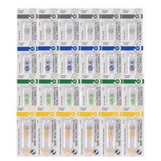 코코하우스 1500 심플 투명 수정테이프 5M, 24개입, 혼합