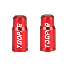 자전거 프레스타 알루미늄 밸브캡, 1세트, 레드