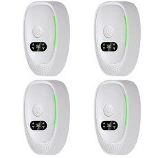 플러그인 공기 청정기 4팩 가정용 음극 이온화 장치 냄새 감소기 반려동물 연기 주방 블랙102721, 2-화이트