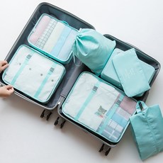 旅行收納袋七件套裝數碼洗漱化妝品分裝收納包衣服鞋子行李旅行袋, 1個, 1個裝