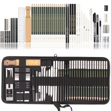 스케치 색연필 144pcs 세트 미술용 연필 전문 아티스트, D. 54색 펜가방세트