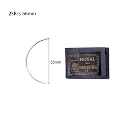LMDZ 손 바느질 가정용 수리 바늘 C자형 곡선 매트리스 약 35mm 40mm 50mm 55mm 25, 25Pcs 55mm