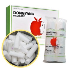 코피솜 치과 어린이 아이 코피 지혈 솜 코튼롤 소아용 성인용, 소아용 400롤