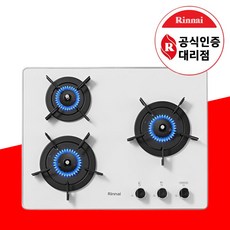 린나이 가스쿡탑 빌트인 가스레인지 3구 방문설치, RBR-P3511WD, LPG