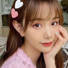 귀여운 하트 모양 미니 집게 헤어 클립 포인트 머리 장식 액세서리 핀 고정 장식