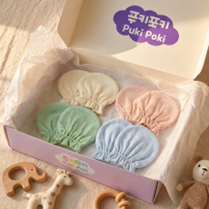 푸키포키 메쉬 손싸개 4종 선물포장세트