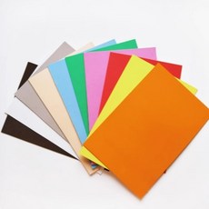 10色EVA泡棉紙材料包，DIY手工彩色海綿紙，20x30cm A4泡綿紙, 1個, 10色無背膠海綿紙, 10