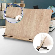 쌍문상회 독서대 북 필기 스탠드 북스탠드 책 자연스러운 원목 책스탠드 책받침 거치대 원목독서대 휴대용독서대 책거치대 각도조절독서대 독서받침대 책받침대 받침대 40872EA, 본상품