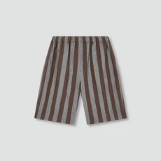 JAJU 여 스트라이프 포켓 5부 팬츠 J125201304072 549385