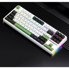 AULA 타란튤라 F87/F87PRO독거미 키보드 가스켓구조 기계식키보드, 그레이축V4, F87 Pro, 그린