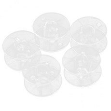 shangren 형제 재봉틀에 대 한 6x5pcs 투명 플라스틱 스풀 보빈, 로타리 도구 및 액세서리
