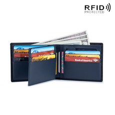 AngelNaNa 碳纖維牛皮 RFID防盜刷 15卡格男士皮夾
