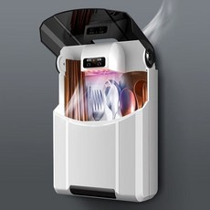 免安裝筷子筒 壁掛式筷子籠 消毒烘乾消毒機 筷子收納桶 智慧筷子簍, 1個, 智慧消毒風乾+防黴+三格收納
