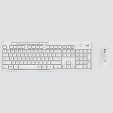 Logitech 羅技 MK295 珍珠白 無線 靜音鍵鼠組 防濺設計 公司貨, 白色, 普通型