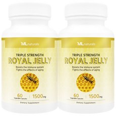 [미국빠른직구] 마이라이프 내추럴스 로열제리 1500mg 60정 2병, 2개