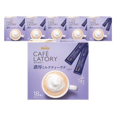 AGF Blendy Cafe Latory濃厚奶茶隨身包, 11g, 18條, 6盒