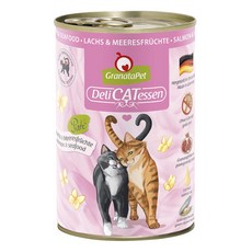葛蕾特 GranataPet 精緻食光 貓主食罐 德國製 無穀物, 1個, 葛蕾特精緻貓罐-5號鮭魚海鮮,200g*6