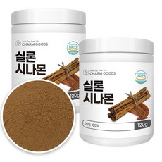 실론 시나몬 계피 분말 가루 첨가물없는 파우더, 2개, 120g