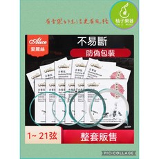 愛麗絲 Alice AT80M-S 古箏弦 (1~21弦 標準演奏弦), 1個