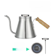 커피서버 매트블랙 드용 케틀용 단품 드립서버 렌지용, 기계식 대형 다이얼 포함, 1개, 1L