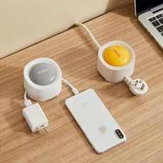 모아 가전제품 원터치 케이블 전선정리 클립, 옐로우, 2p