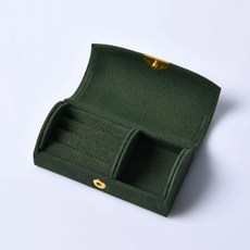 벨벳 함 우아한 보관 진열 케이스 반지 목걸이 휴대용 선물 상자, 1개, 3. green-1pcs