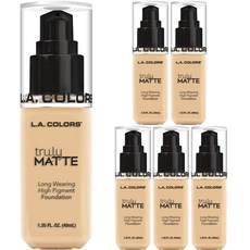 엘에이컬러즈 트룰리 매트 롱 웨어링 하이 피그먼트 파운데이션 40ml, 6개, CLM351 Porcelain