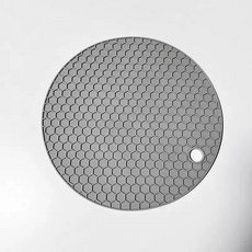 4개 멀티컬러 실리콘 벌집 있고 냄비 세련된 식탁 모양 매트용 내열 패드 내구성 그릇, 14cm, 4Grey