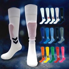 험멜 축구 스타킹 유소년 양말, HMS-12 백/레드, 1개