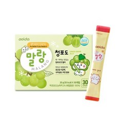 아올다 말랑 청포도 젤리 30개입, 600g, 3개
