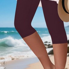 슈퍼 소프트 카프리 바지 높은 신축성 통기성 투명하지 않음 운동 러닝 요가 체육관 레깅스, 3. -4