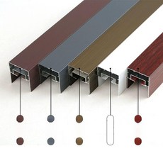 샤인픽스토어 무타공자바라 공간분리 슬라이딩 가정용, 알루미늄 프레임 30mm 1단계 보강