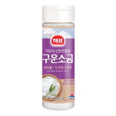 유니크앤몰 100% 천일염 해표 신안천일염 구운소금 200g (용기), 1개