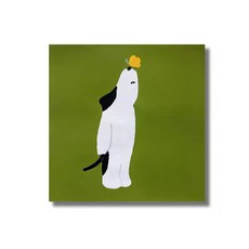 귀여운 동물 캐릭터 침실 벽면 장식 액자 그림, 09, 60x60, 9mm 얇은 판, 1개